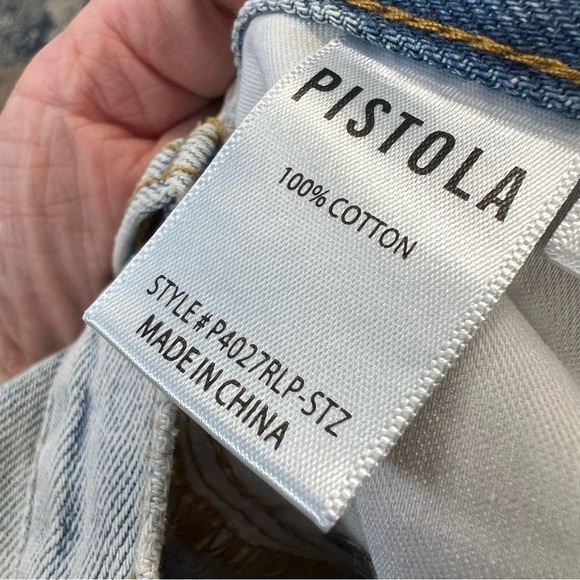 🆕 Pistola Devin High Rise Mom Cut Off Short-100% cotton SZ 27/4 - Picture 5 of 6